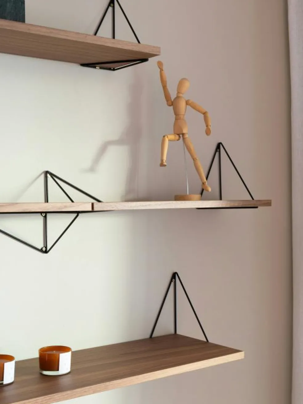 Pythagoras Hyllplan 60 cm, Ask