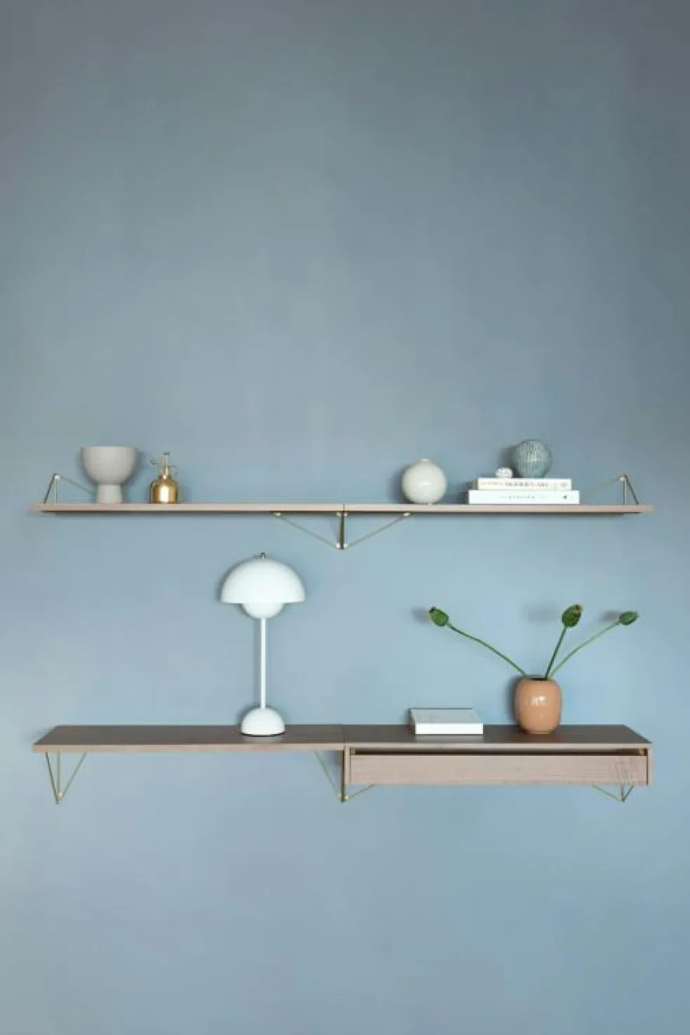 Pythagoras Hyllplan Large, Svart