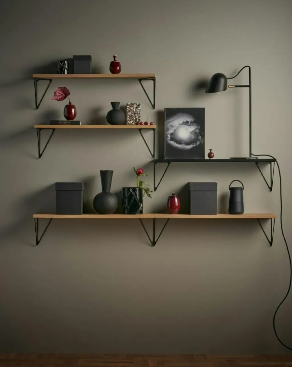 Maze Modulära Hyllsystem-Pythagoras Konsol 2-Pack, Svart