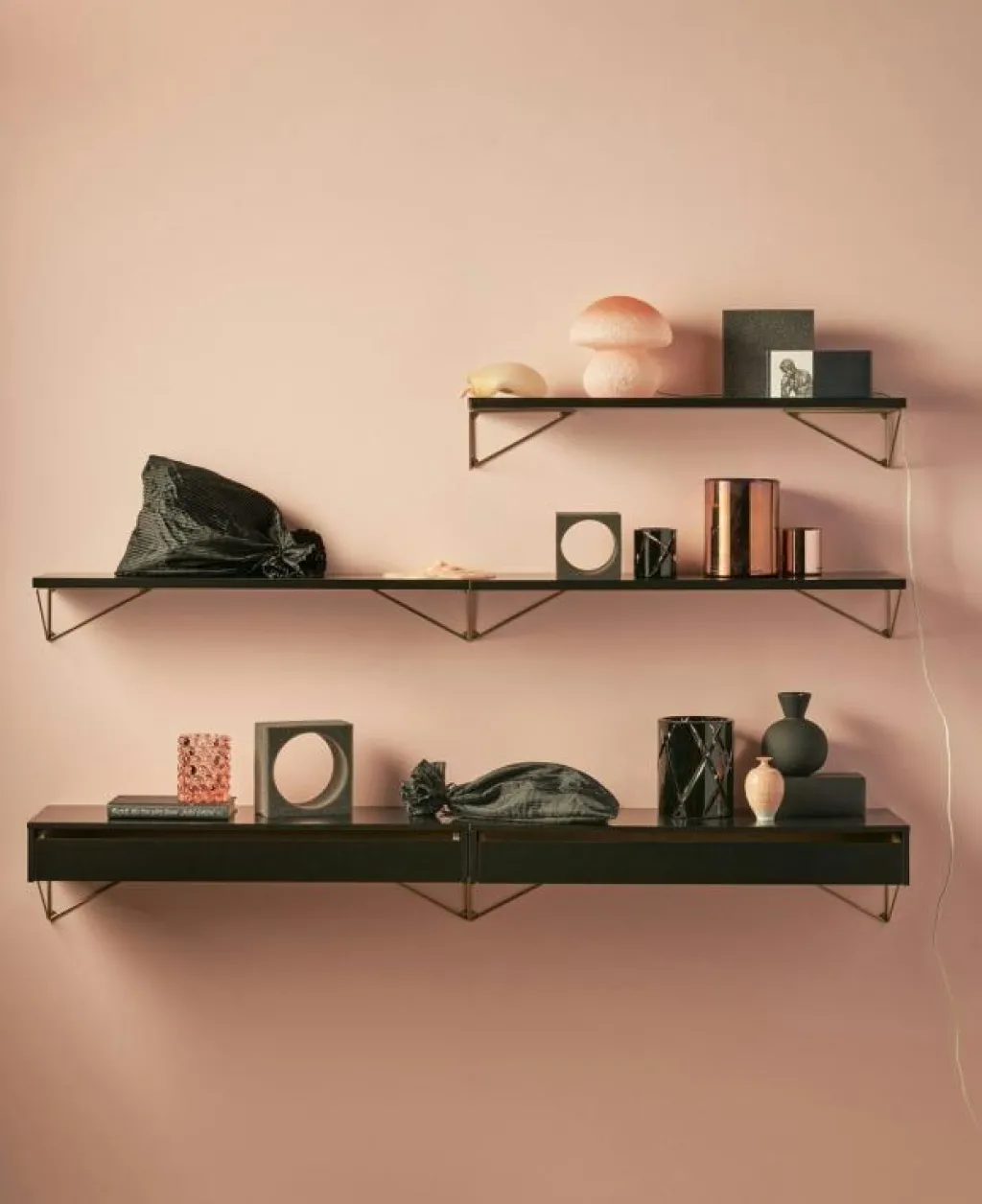 Maze Modulära Hyllsystem-Pythagoras Konsol 2-Pack, Svart