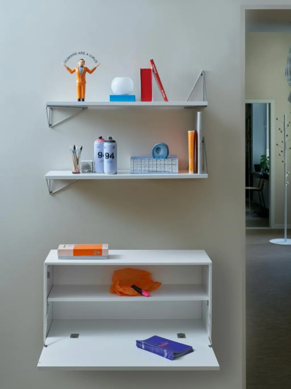 Maze Modulära Hyllsystem-Pythagoras Konsol 2-Pack, Svart