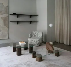 Friends & Founders Soffbord-Quarter Soffbord Rökt Ek, 70x120 cm