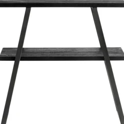Quill Konsolbord / Bokhylla H75 cm, Svart Mangoträ / Järn