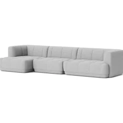 Quilton 4-Sitssoffa Konfiguration 17 Vänster, Läder Sense Dark Brown