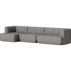 Quilton 4-Sitssoffa Konfiguration 17 Vänster, Läder Sense Dark Brown