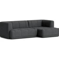 HAY Modulsoffor|Hörnsoffor & Divansoffor-Quilton 3-Sitssoffa Konfiguration 19 Höger, Läder Nevada NV2488