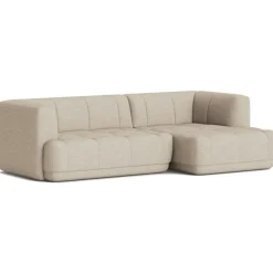 HAY Modulsoffor|Hörnsoffor & Divansoffor-Quilton 3-Sitssoffa Konfiguration 19 Höger, Läder Nevada NV2488