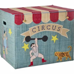 Raffia Leksaksförvaring Extra Large Hopvikbar, Happy Forest