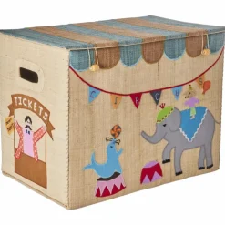 Raffia Leksaksförvaring Large Hopvikbar, Happy Forest