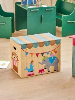 Raffia Leksaksförvaring Large Hopvikbar, Happy Forest