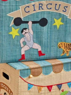 Raffia Leksaksförvaring Large Hopvikbar, Happy Forest