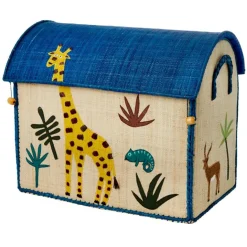 Raffia Leksaksförvaring 3-pack, Animal