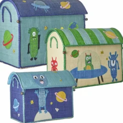 Raffia Leksaksförvaring 3-pack, Animal