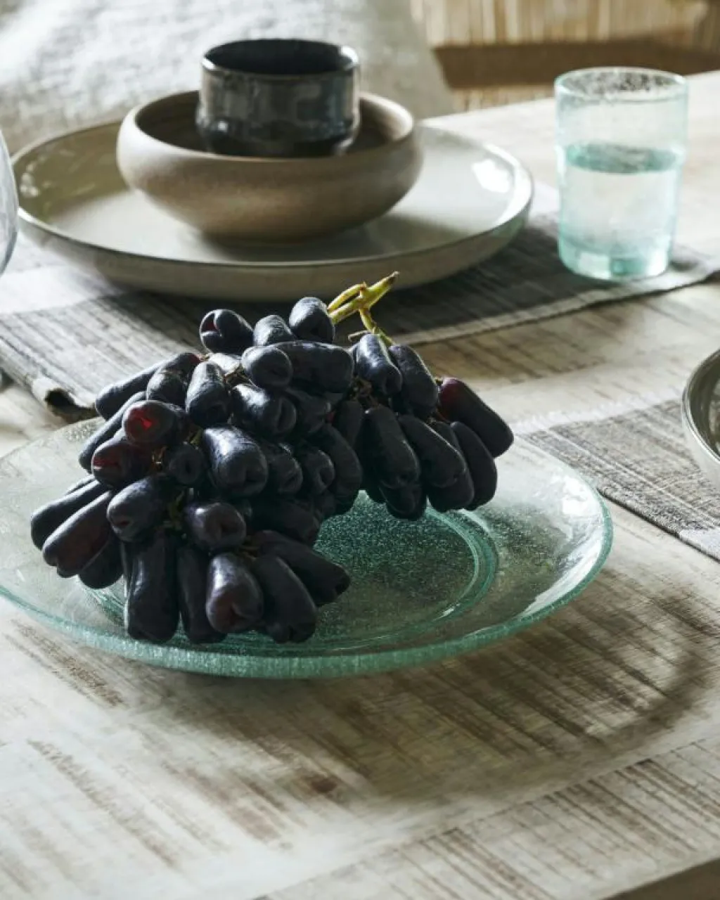 House Doctor Assietter|Mattallrikar-Rain Tallrik 2-pack 27 cm, Aqua