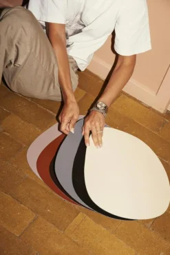 Aida Bordstabletter & Glasunderlägg-Raw Buffalo Bordstablett 6-pack, Brun