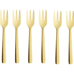 Aida Gafflar-Raw Dessertgafflar 6-pack, Guld