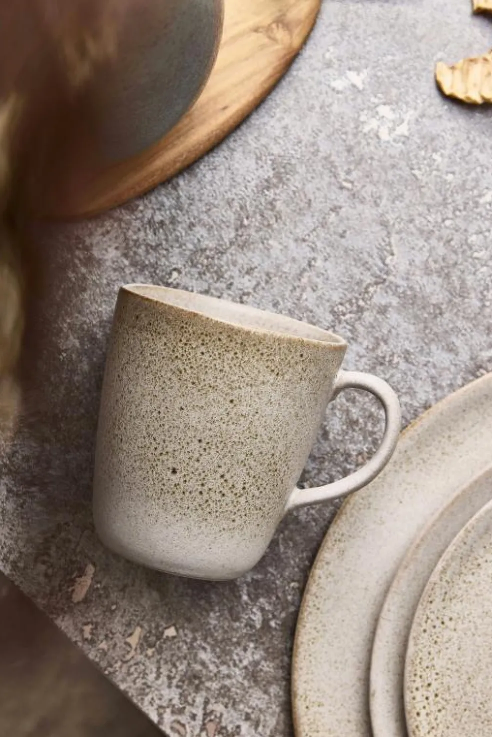 Raw Mugg 35 cl med handtag, Northern Green