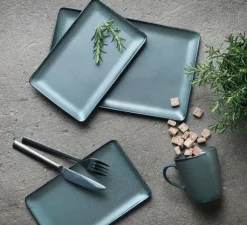 Aida Mattallrikar-Raw Rektangulär Tallrik 31,5x20 cm, Midnight Blue