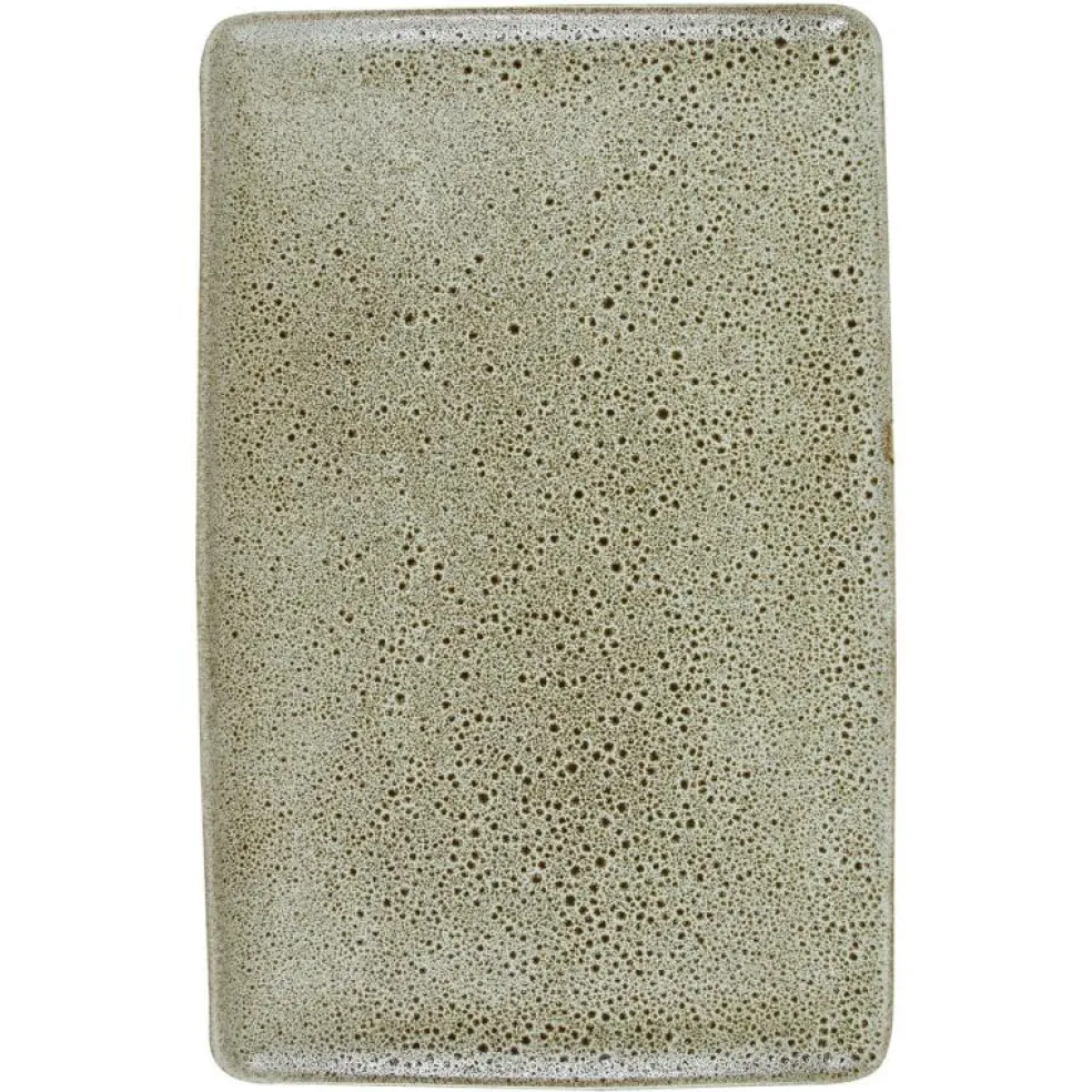 Raw Rektangulär Tallrik 23,5x15, Sandy Beige