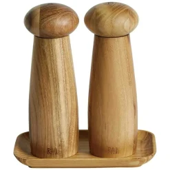 Raw Teak Salt- Och Pepparkvarnsset