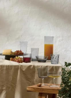 Aida Dricksglas-RAW Unique Swirl Glas Låg 30 cl, Rök