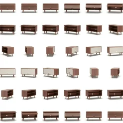 Department Tv-Bänkar & Mediabänkar-Ray Mediabänk 100 cm, Ek / Vit