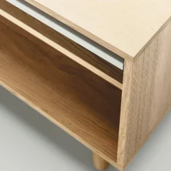 Department Tv-Bänkar & Mediabänkar-Ray Mediabänk 100 cm, Ek / Vit