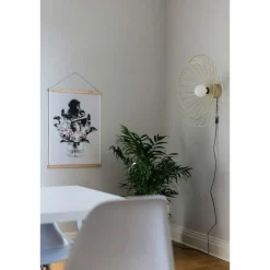 Ray Vägg-/Taklampa, Borstad Mässing