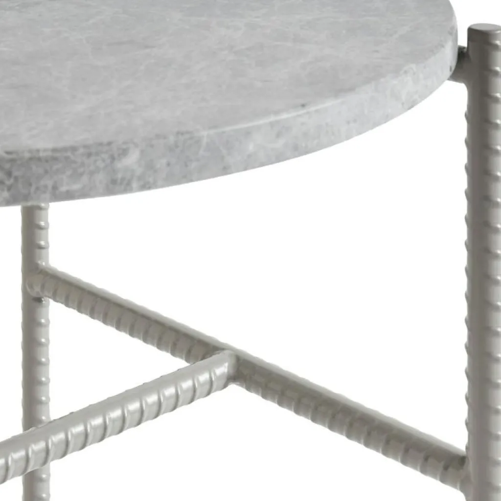 HAY Soffbord-Rebar Sidobord Ø45 cm, Fossil Grey