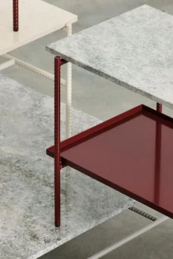 HAY Sidobord & Avlastningsbord-Rebar Sidobord 49x80 cm, Fossil Grey