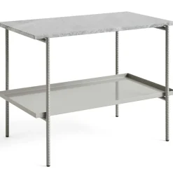 HAY Sidobord & Avlastningsbord-Rebar Sidobord 49x80 cm, Fossil Grey