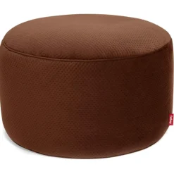 Recycled Point Royal Velvet Sittpuff Ø70 cm, Cave