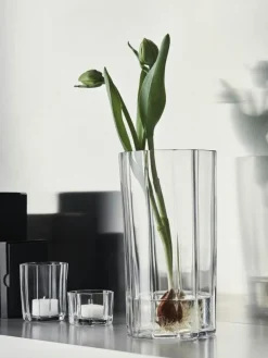 Orrefors Ljuslyktor-Reed Ljuslykta 45 mm, Klar