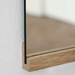 Rektangulär Väggspegel Ek, 70x100 cm