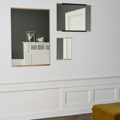 Rektangulär Väggspegel Ek, 70x100 cm