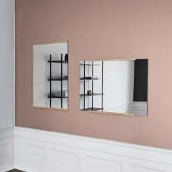 Rektangulär Väggspegel Ek, 70x100 cm