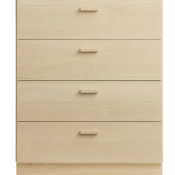 String Byråer-Relief Byrå Bred Med Sockel, Vit