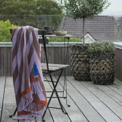 RETRO Pläd 125x170 cm, Rust Red