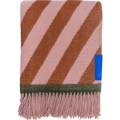 RETRO Pläd 125x170 cm, Rust Red