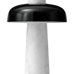 Audo Copenhagen Bordslampor-Reverse Bordslampa, Carrara / Svart