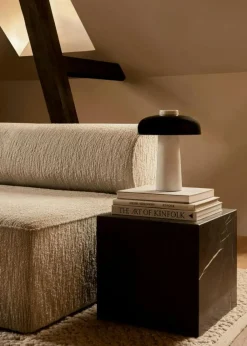 Audo Copenhagen Bordslampor-Reverse Bordslampa, Carrara / Svart