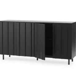 Rib Skänk Ek, Svart