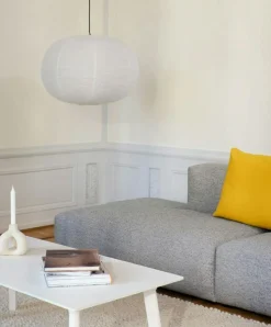 Rice Paper Lampskärm Classic White, Ellipse