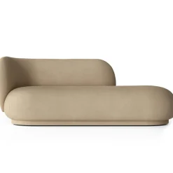 Ferm Living Hörnsoffor & Divansoffor-Rico Brushed Divan Vänster, Sand