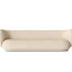 Rico Brushed 4-Sitssoffa, Varmgrå