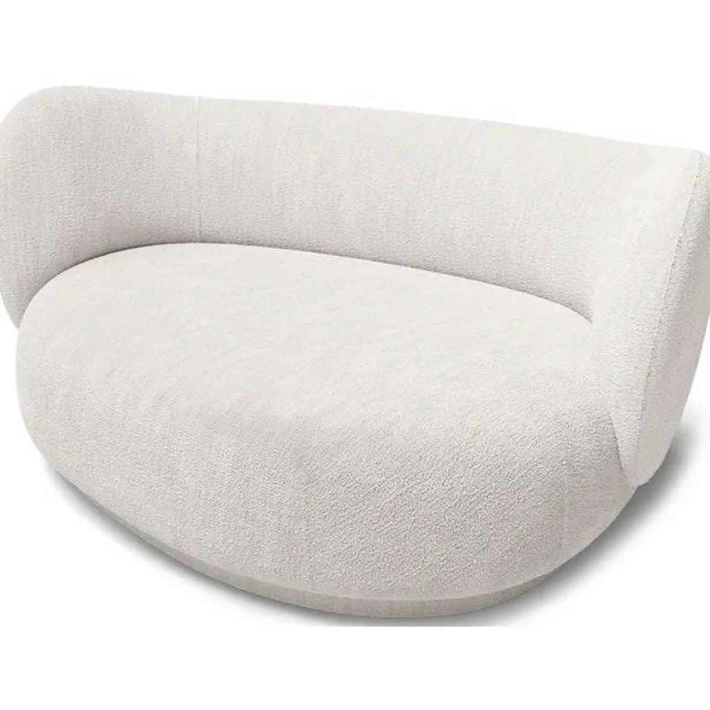 Ferm Living Dagbäddar & Liggfåtöljer-Rico Curve Schäslong Höger Bouclé