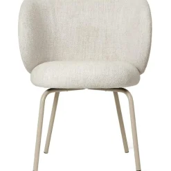 Rico Dining Cash Bouclé Matstol, Off-white