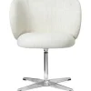 Ferm Living Skrivbordsstolar & Kontorsstolar|Stolar-Rico Dining Swivel Bouclé Stol, Off-white