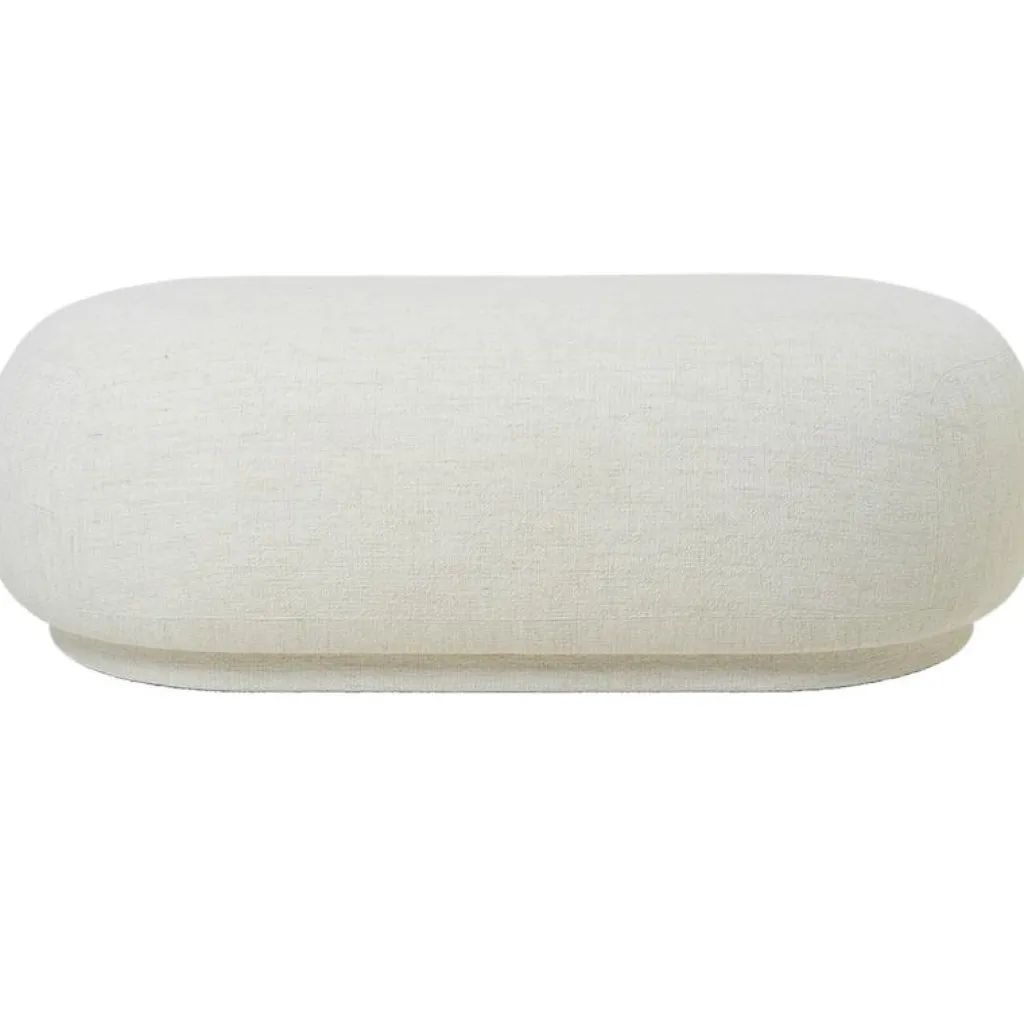 Ferm Living Sittsäckar & Sittpuffar-Rico Ottoman Boucle Sittpuff, Off-white