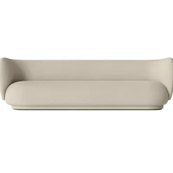 Ferm Living 4-Sitssoffor +-Rico Wool Boucle 4-Sitssoffa, Off-white